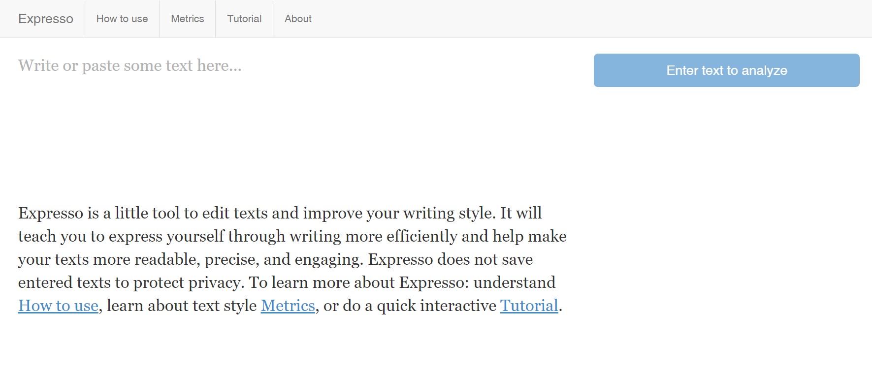 Expresso, tool gratuito per scrivere in inglese